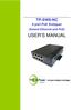 TP-SW8-NC. 8 port PoE Endspan. (Extend Ethernet and PoE) USER S MANUAL TYCON POWER SYSTEMS