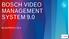 BOSCH VIDEO MANAGEMENT SYSTEM 9.0 BLUEPRINTS V1.3