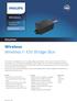 Wireless. Wireless. Datasheet. Wireless 1-10V Bridge Box