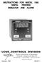 INSTRUCTIONS FOR MODEL 1000 DIGITAL PROCESS INDICATOR AND ALARM