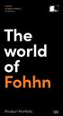 FOHHN. SOUNDS PERFECT. IS PERFECT. The world of Fohhn. Product Portfolio