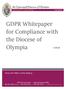 GDPR Whitepaper for Compliance with the Diocese of Olympia
