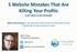 5 Website Mistakes That Are Killing Your Profits