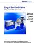 LiquiSonic-Plato. SensoTech. Inline concentration measurement. Lauter tun Wort boiler Filtration Blending Packaging Brix