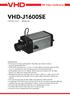 VHD-J1600SE. HD Video Conference DATASHEET - MANUAL