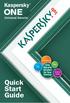 Kaspersky ONE. Universal Security. Smartphone. Security Solution. Tablet. Devices. Quick Start Guide