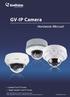 GV-IP Camera. Hardware Manual. Vandal Proof IP Dome Target Vandal Proof IP Dome