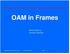 OAM in Frames. Denton Gentry Dominet Systems. IEEE 802.3ah EFM Task Force 14-January-2002 DEG 1