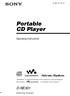 Portable CD Player D-NE301. Operating Instructions (1) 2004 Sony Corporation
