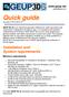 Quick guide Copyright 2018 GEUP.net