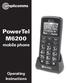 PowerTel M6200. mobile phone. Operating Instructions