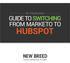an introductory GUIDE TO SWITCHING FROM MARKETO TO HUBSPOT