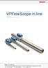 VPFlowScope in-line. User manual 2017 Van Putten Instruments BV