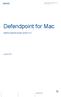 Defendpoint for Mac 4.2 Getting Started Guide. Defendpoint for Mac. Getting Started Guide version 4.2