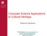 Computer Science Applications to Cultural Heritage. Relational Databases