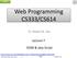 Web Programming CS333/CS614