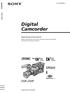 Digital Camcorder DSR-250P. Operating Instructions DSR-250P (1)