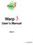Warp 3. User s Manual