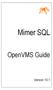 Mimer SQL. OpenVMS Guide. Version 10.1