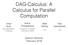 DAG-Calculus: A Calculus for Parallel Computation