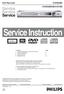 Service Instruction. DVD Recorder DVDR3380 DVDR3380/05/31/51/58. Version 1.0