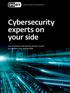 Cybersecurity experts on your side. Your enterprise cybersecurity partner trusted by customers and analysts alike