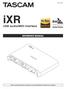 ixr USB Audio/MIDI Interface REFERENCE MANUAL D D