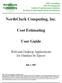 NorthClark Computing, Inc. Cost Estimating. User Guide
