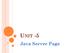 UNIT -5. Java Server Page