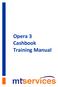 Opera 3 Cashbook Training Manual