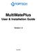 MultiMatePlus. User & Installation Guide. Version 1.3
