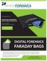DIGITAL FORENSICS FARADAY BAGS MISSION DARKNESS INTRODUCING. Securely disable ALL wireless connections in the field