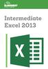 Intermediate Excel 2013