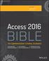 fﬁ rs.indd 10/07/2015 Page i Access 2016 Bible