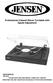Professional 3-Speed Stereo Turntable with Speed Adjustment