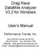 Drag Race DataMite Analyzer V3.2 for Windows. User s Manual