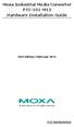 Moxa Industrial Media Converter PTC-101-M12 Hardware Installation Guide