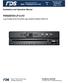 FD932DVD-LP-2-AV. Installation and Operation Manual. Low-Profile DVD PLAYER with AUDIO/VIDEO INPUTS. Revision Date: 06/26/2017 Page 1 of 21.