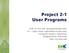 Project 2-1 User Programs
