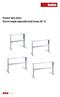 Product data sheet : Electric height adjustable desk frame