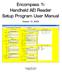 Encompass 1i Handheld AEI Reader Setup Program User Manual