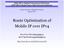 Route Optimization of Mobile IP over IPv4