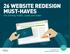 26 WEBSITE REDESIGN MUST-HAVES For Driving Traffic, Leads and Sales