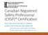 Canadian Registered Safety Professional (CRSP) Certification AUDITING ASSOCIATION OF CANADA BCRSP CERTIFICATION; AN OVERVIEW