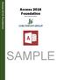 Access 2016 Foundation. North American Edition SAMPLE