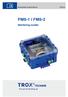 Assembly instructions FMS-1 / FMS-2. Monitoring system