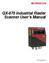 QX-870 Industrial Raster Scanner User s Manual