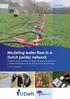 Modeling water flow in a Dutch polder network