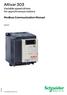 /2008. Altivar 303. Variable speed drives for asynchronous motors. Modbus Communication Manual 06/2012 S1A