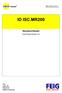MANUAL. OBID i-scan ID ISC.MR200. Standard-Reader. from Firmware-Version final public (B) H e-ID-B.doc